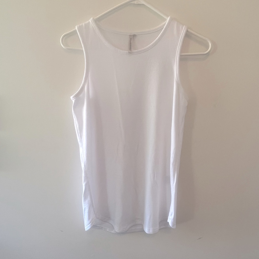 Banana Republic Wide-strap Tank. Crisp white.